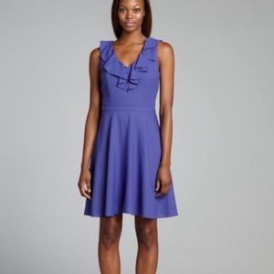 Andrew Marc purple ruffle dress